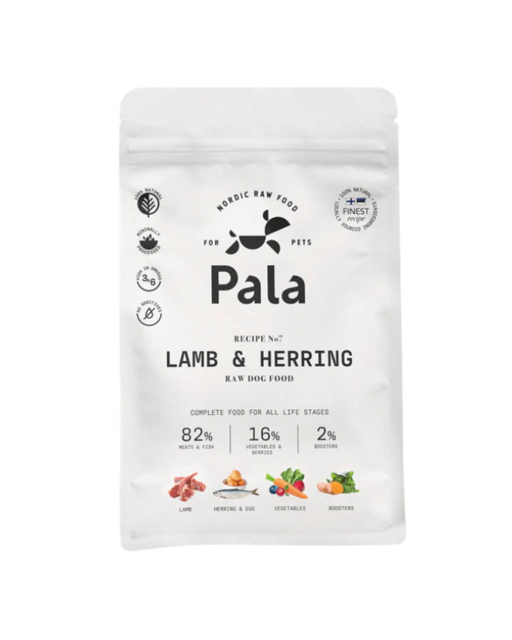 Pala lam og sild fullfôr 400g